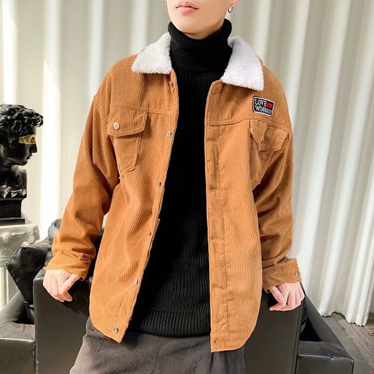 Autumn And Winter Corduroy Workwear Jacket